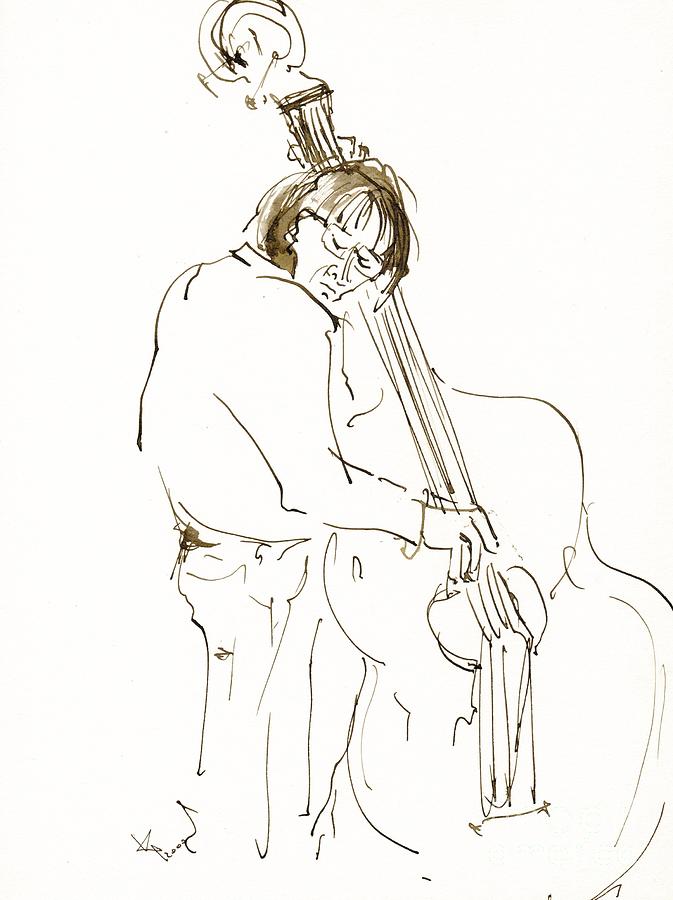 Jazz musician_14 Drawing by Karina Plachetka