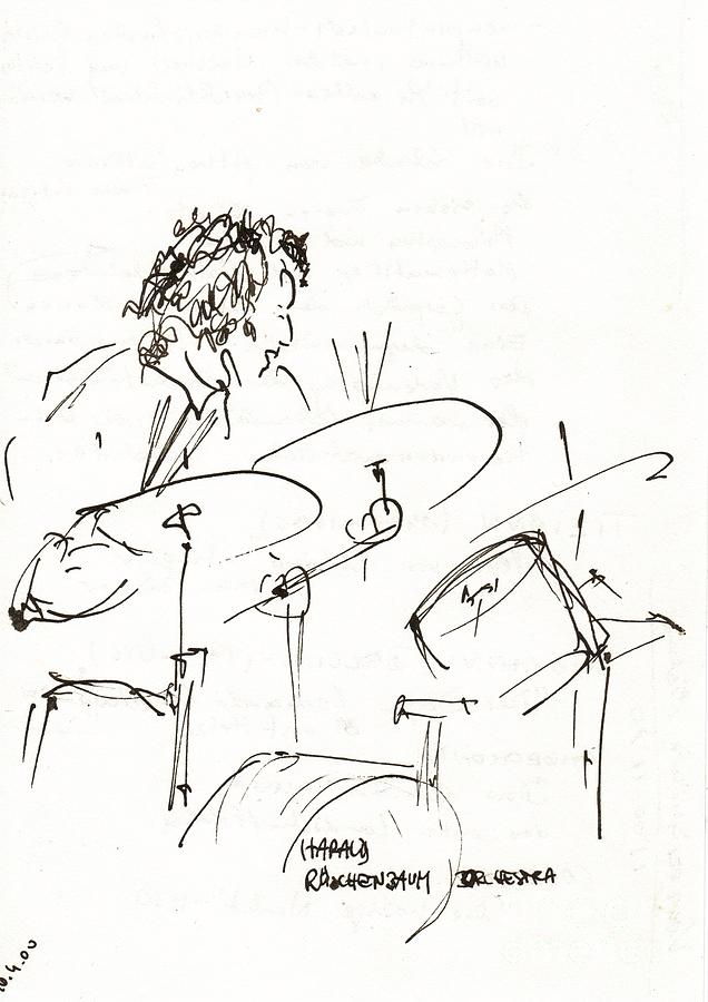 Jazz musician_21 Drawing by Karina Plachetka