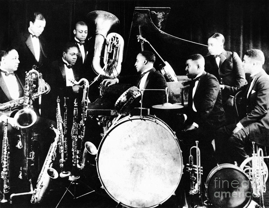 Harlem Photograph - JAZZ MUSICIANS, c1925 by Granger