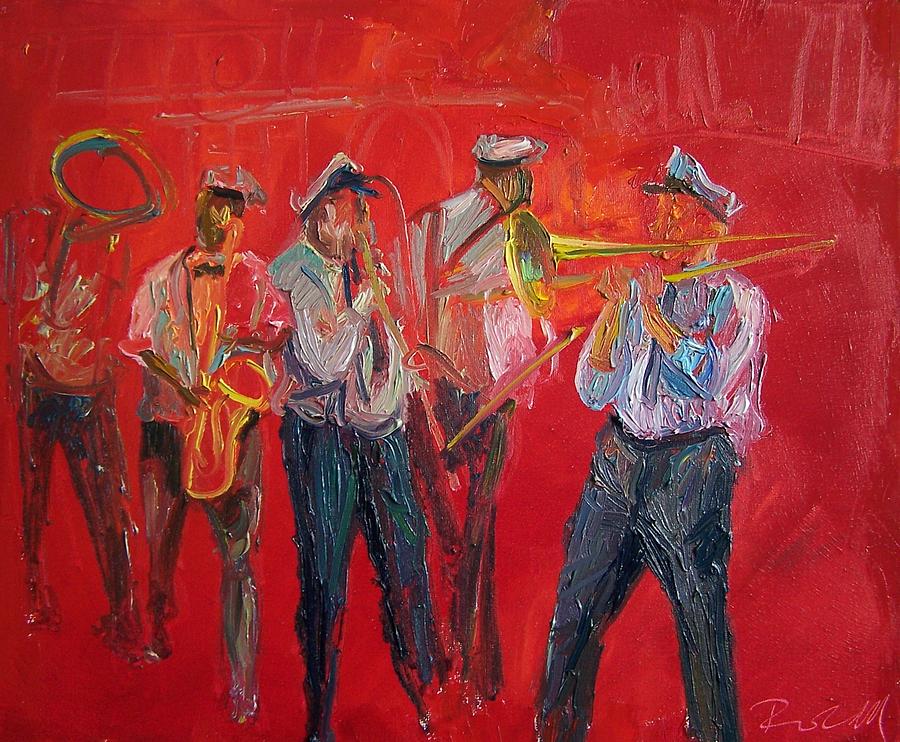 Jazz Parade I Painting by Roland Oil Painting