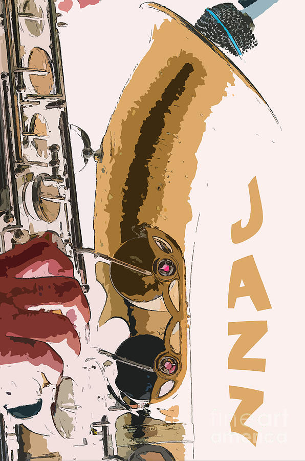 Jazz Saxophone Illustration Photograph by Konstantin Sevostyanov