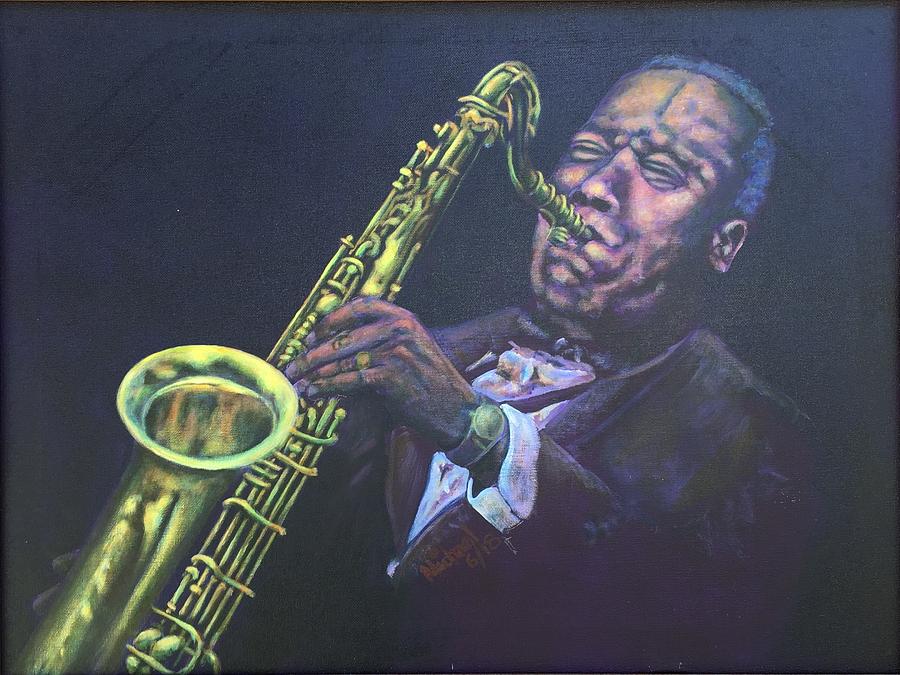 Jazz Saxophone Player Painting by Michael Arnold - Fine Art America