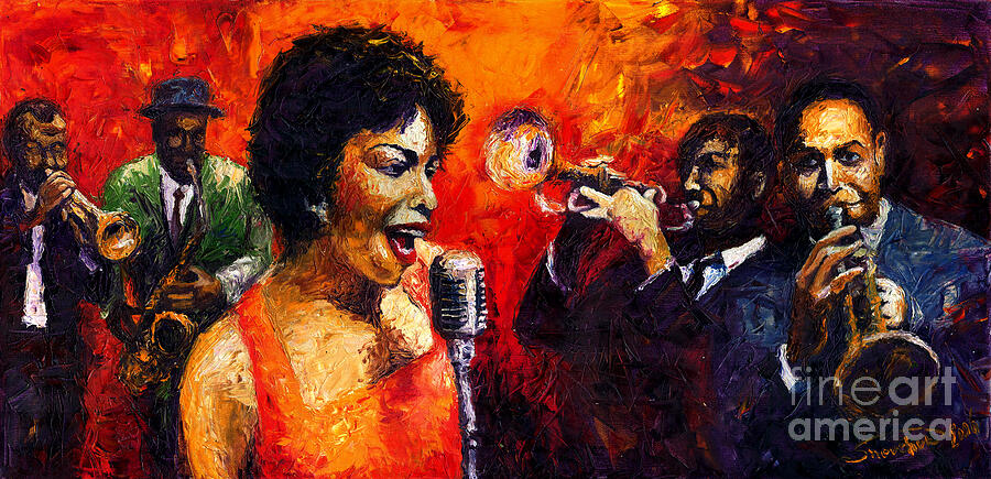 Music Painting - Jazz Song by Yuriy Shevchuk