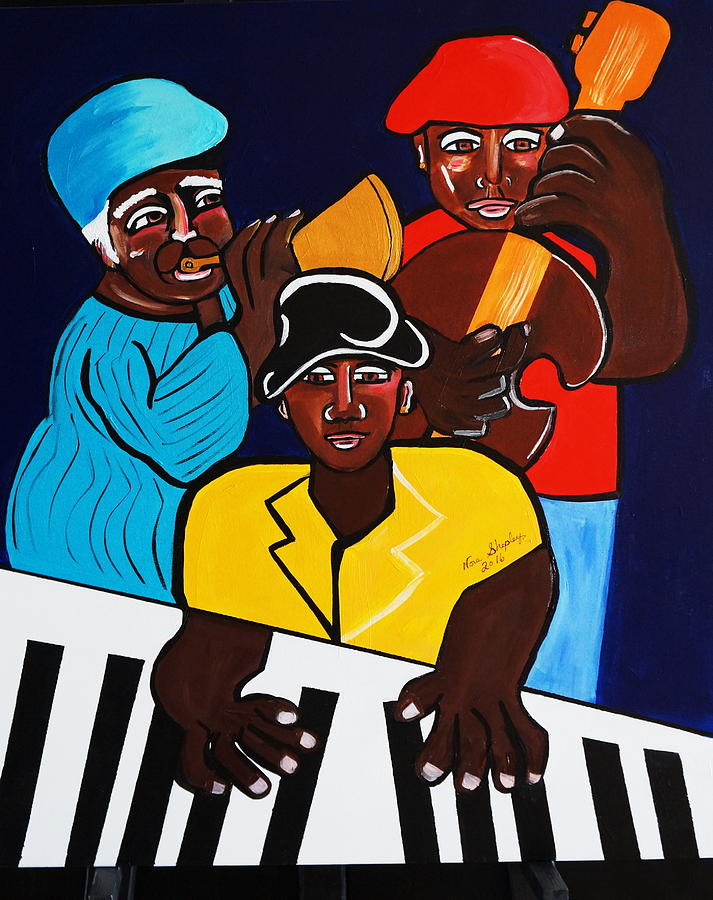 Jazz Sunshine Band Painting by Nora Shepley