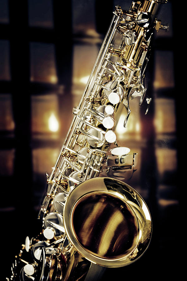 Jazz Tenor Saxophone 3252.02 Photograph by M K Miller