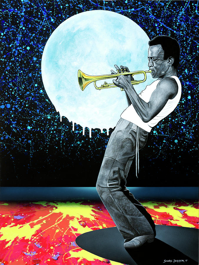 Jazzman Painting by Snake Jagger