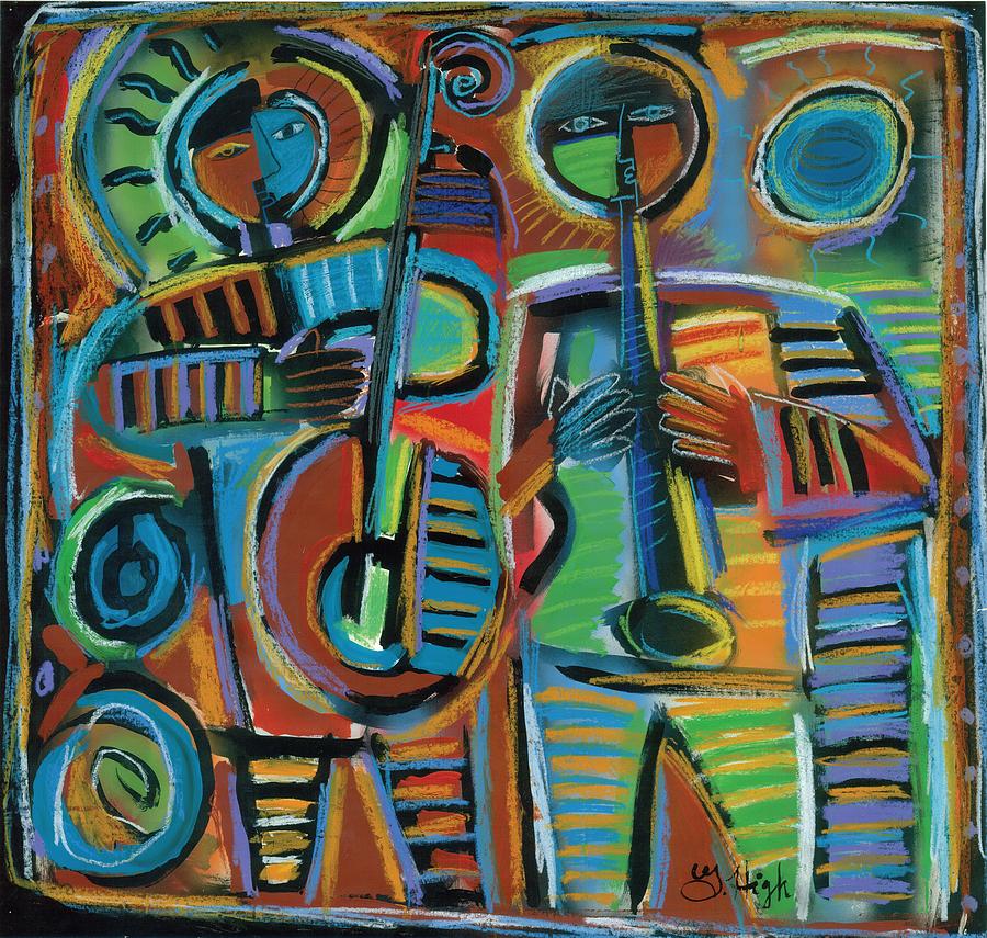 Jazzmen 2 Music Gods Painting by Gerry High