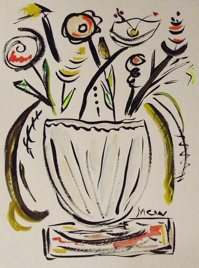 Flower Drawing - Jazzy Jubilee by Mary Carol Williams