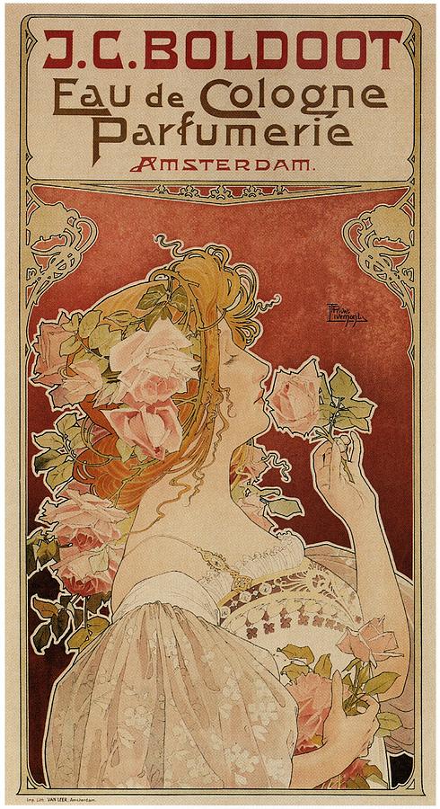 J.C Boldoot Eau de Cologne Parfumerie - Amsterdam - Vintage Advertising Poster Mixed Media by Studio Grafiikka