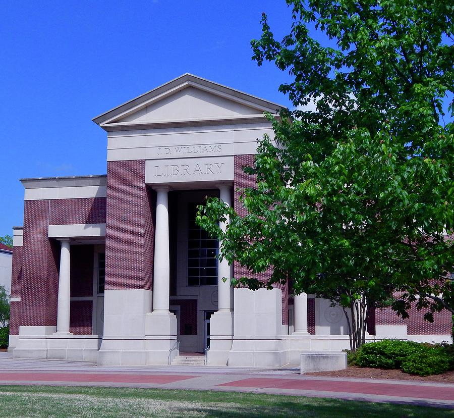 University Of Mississippi Photograph - JD Williams Library at Ole Miss by Terry Cobb