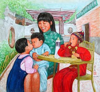 Kids Painting - Jealousy by Komi Chen Kids Painting - Jealousy by Komi Chen