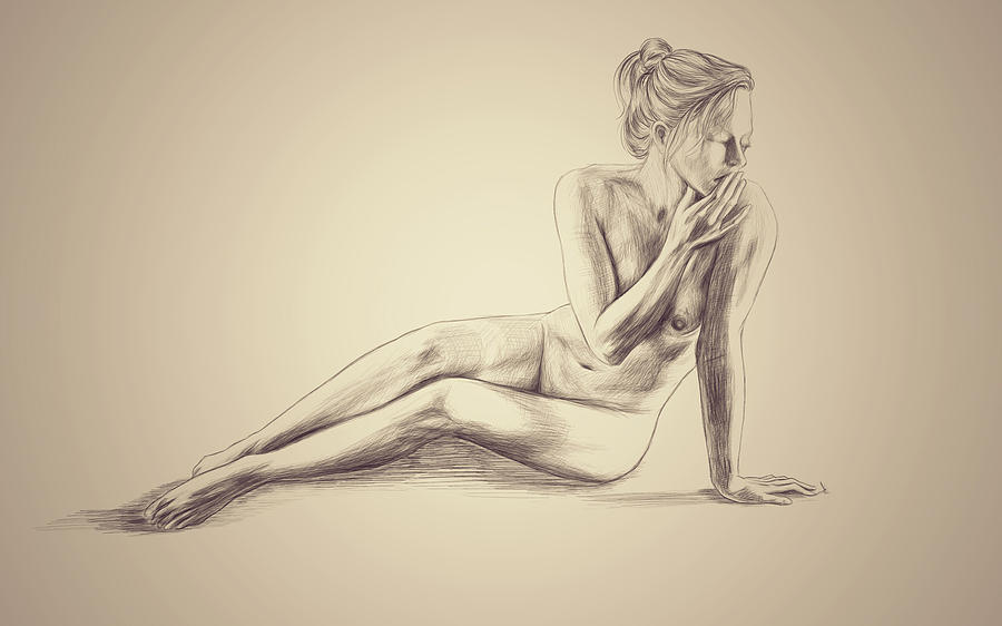 Nude Digital Art - Jealousy of Hera by Dino Olivieri