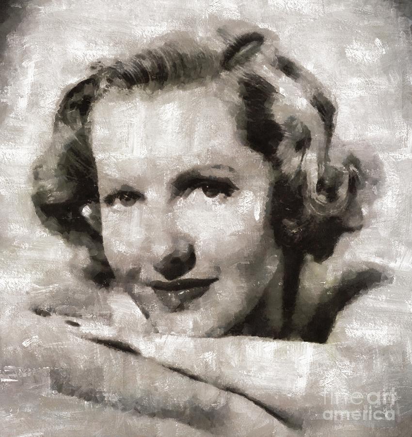 Hollywood Painting - Jean Arthur, Hollywood Actress by Esoterica Art Agency
