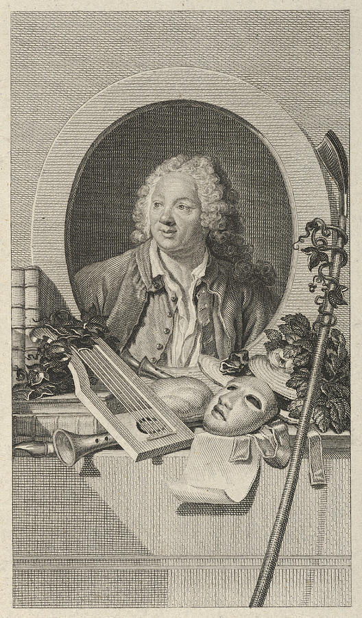 Jean-Baptiste Rousseau Drawing by Jean-Louis Anselin