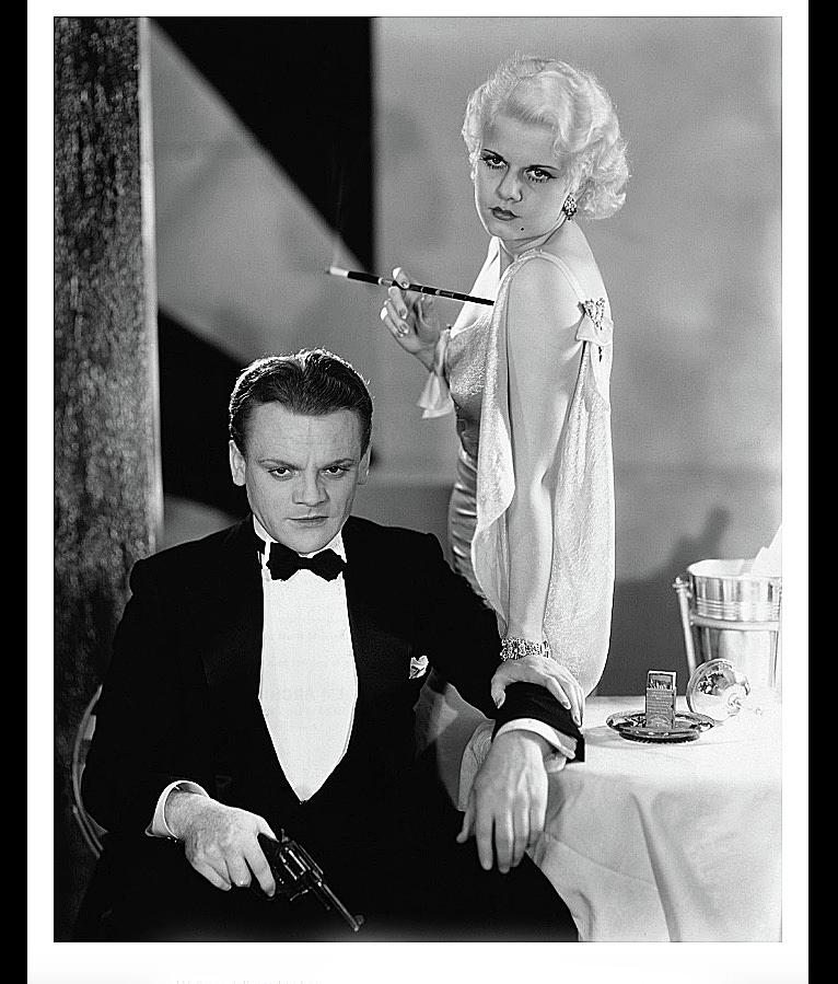 Jean Harlow and James Cagney The Public Enemy publicity photo 1931 frame and color added 2015 Photograph by David Lee Guss