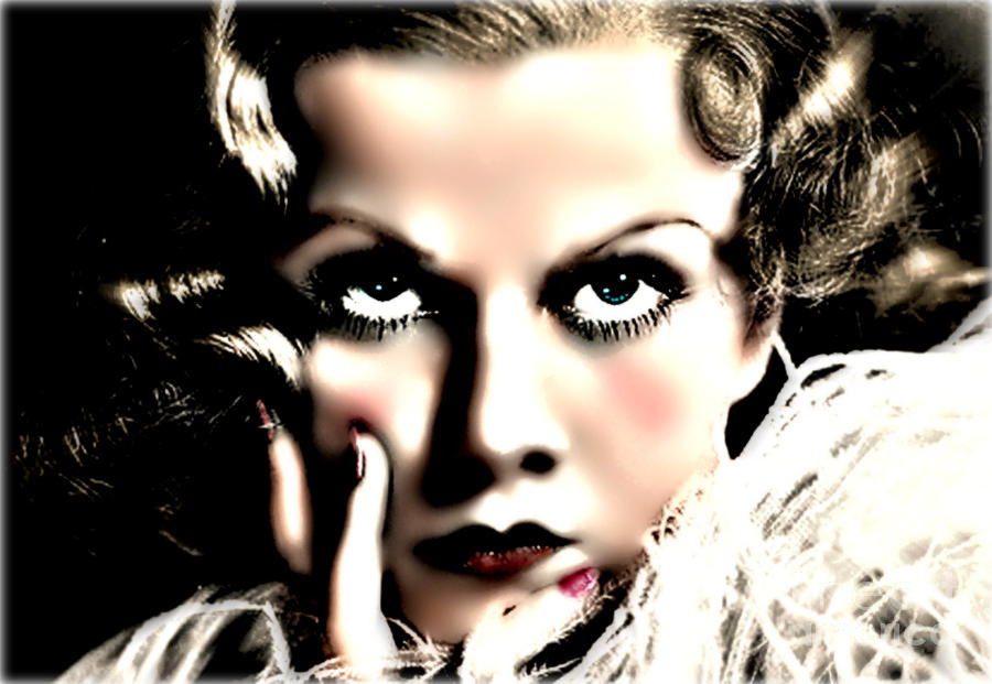 Hollywood Painting - Jean Harlow by Wbk
