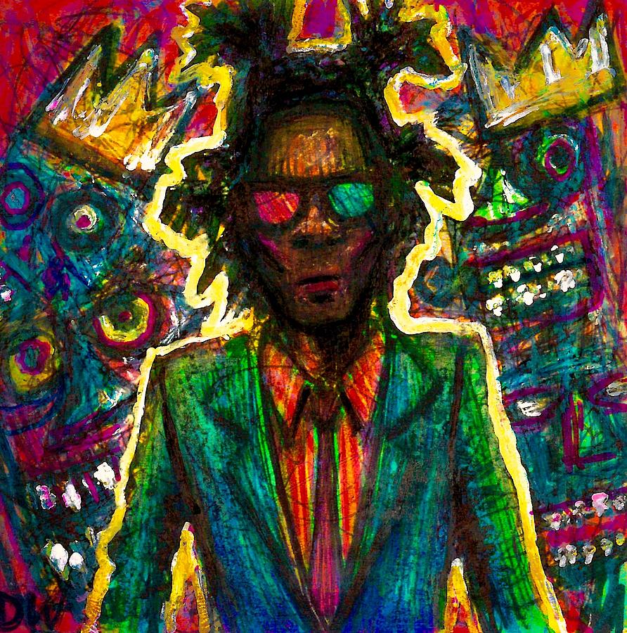 Jean-Michel Basquiat Mixed Media by David Weinholtz