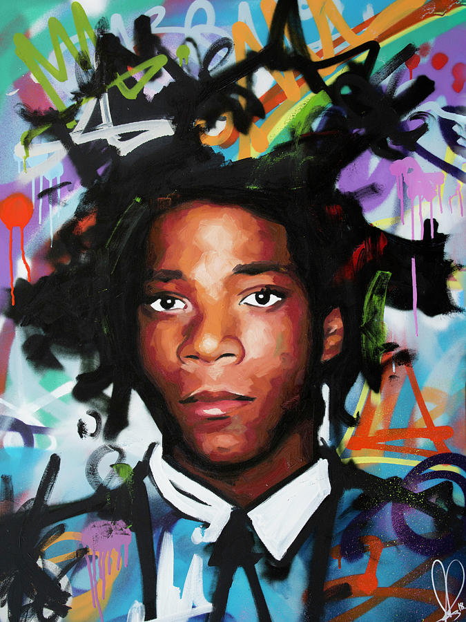 Portrait Painting - Jean Michel Basquiat II by Richard Day