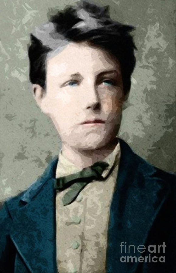 Jean Nicolas Arthur Rimbaud age 17 Painting by Celestial Images