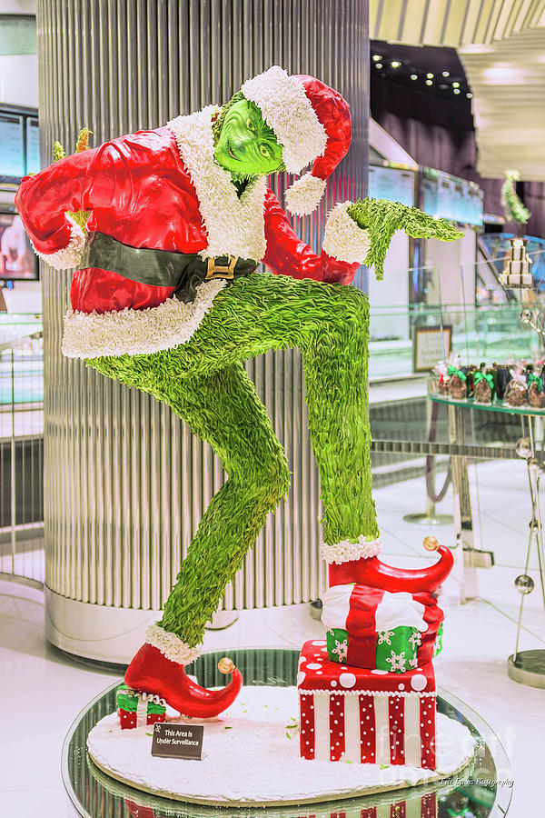 Las Vegas Photograph - Jean Philippes Chocolate Grinch in the Aria Casino by Aloha Art
