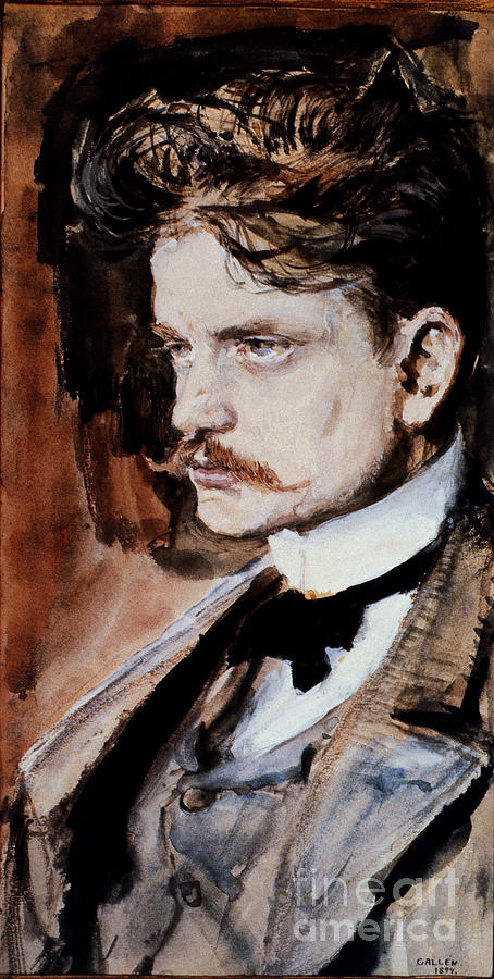 Jean Sibelius Painting by Akseli Gallen-Kallela