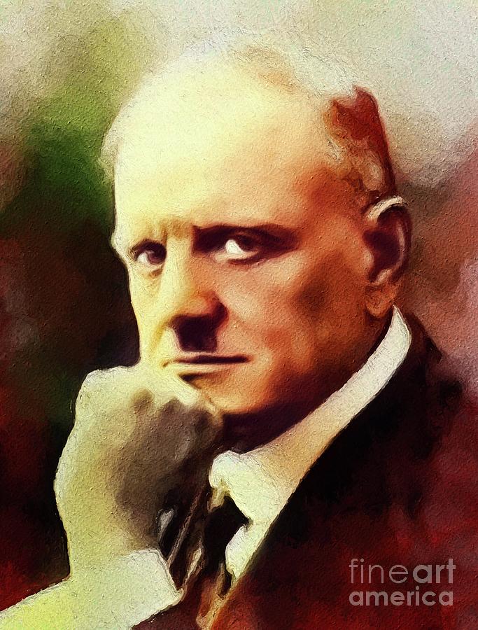 Jean Sibelius, Composer Painting by Esoterica Art Agency