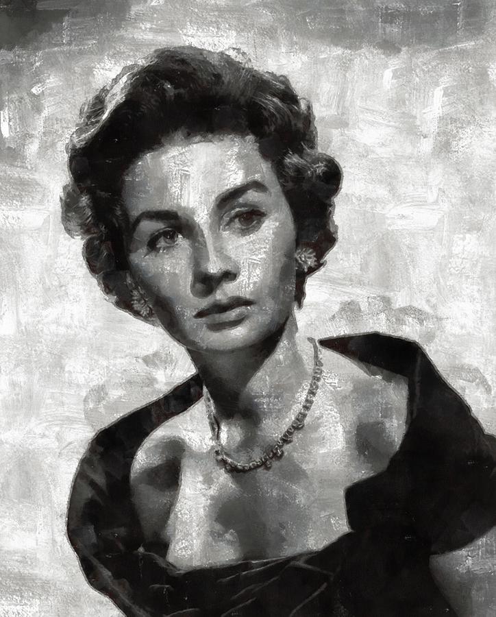 Jean Simmons By Mary Bassett Painting