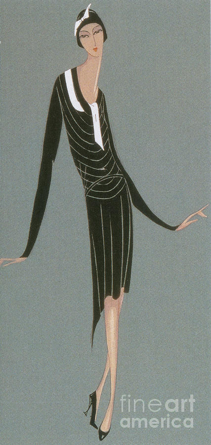 Jeanne Lanvin Fashion Design, 1920 Photograph by Science Source