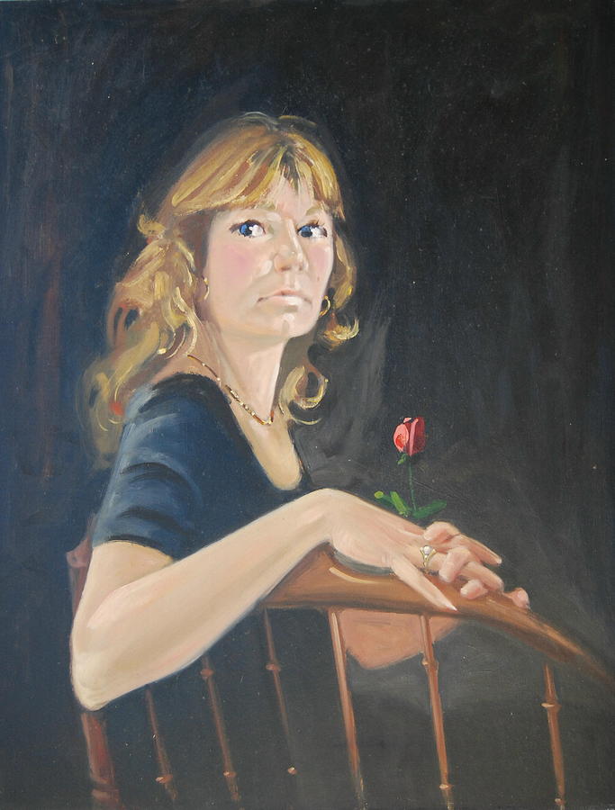 Jeanne Painting by Len Stomski