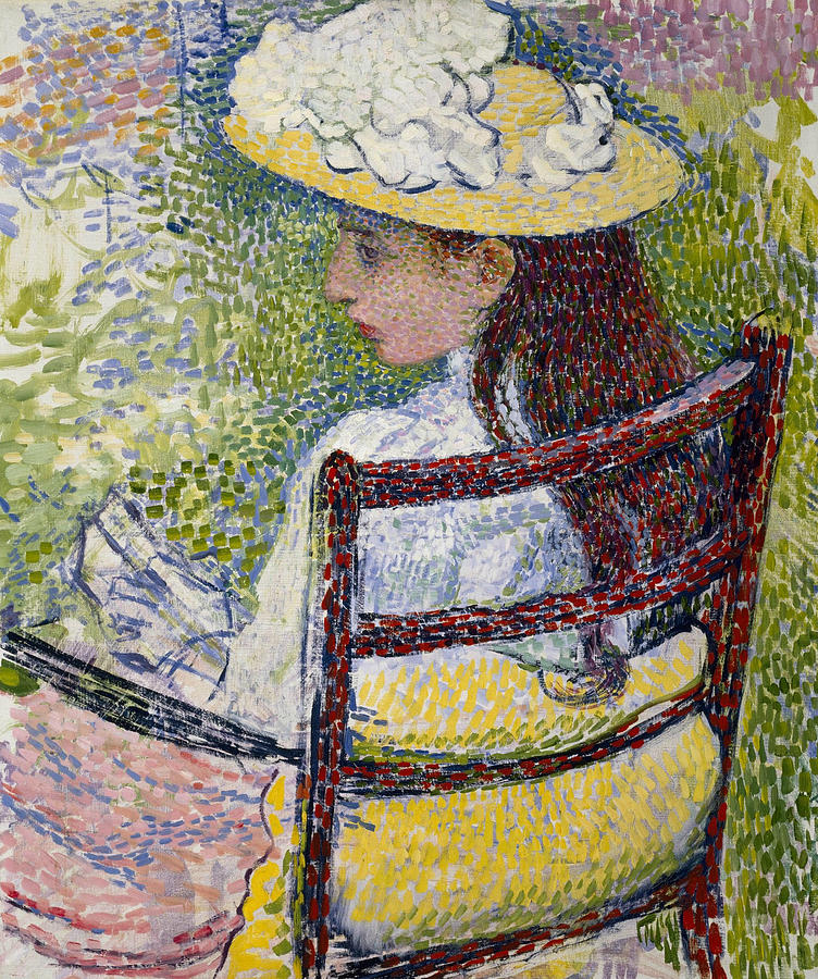 Jeanne Pissarro Painting by Theo Van Rysselberghe