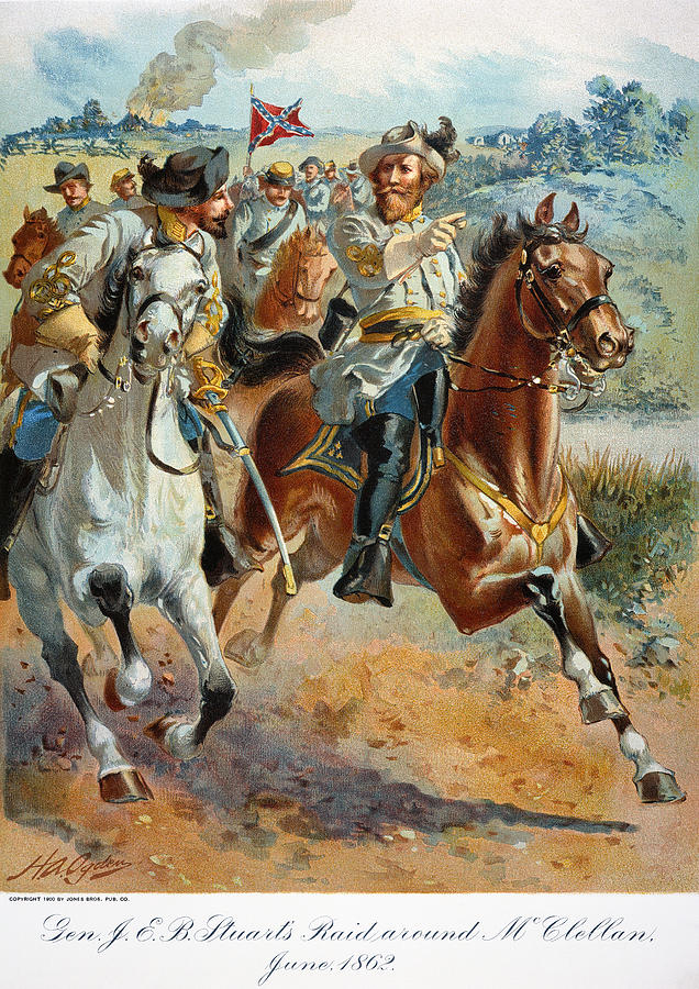 Jeb Stuarts Cavalry 1862 Photograph by Granger