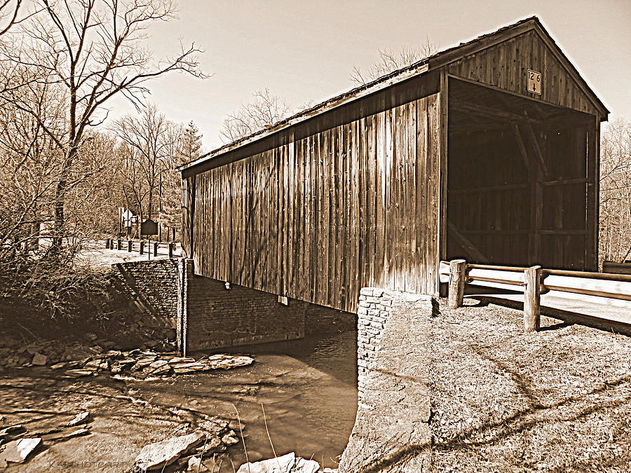 Jediah Hill Covered Bridge Photograph by Kathy Barney