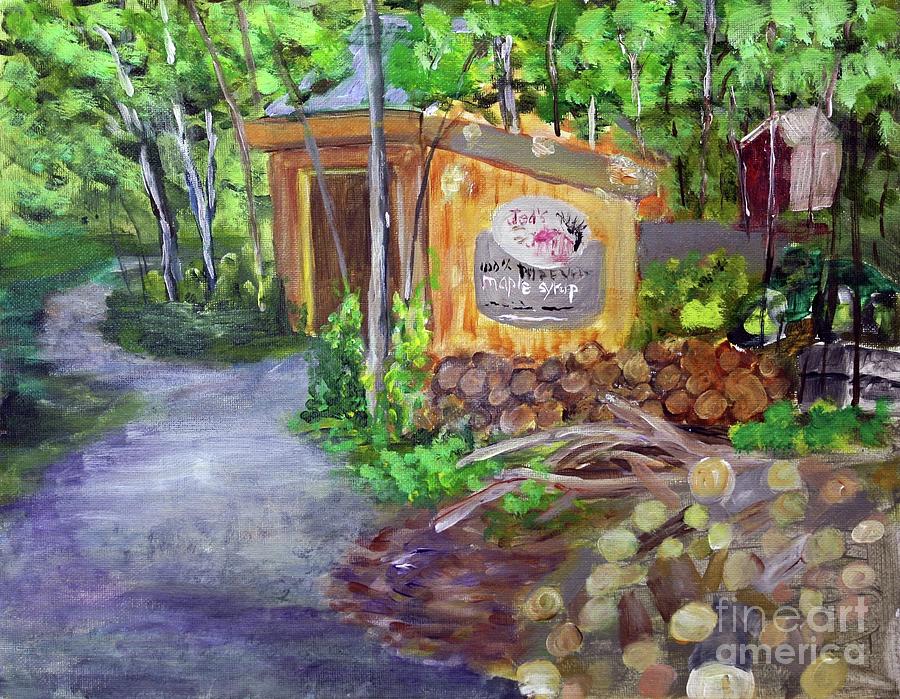 Jeds Maple Painting by Donna Walsh