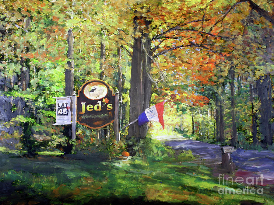 Jeds Maple in Derby VT Painting by Donna Walsh