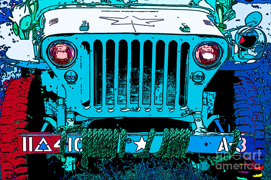 Jeep 3 Digital Art by Chris Taggart - Pixels