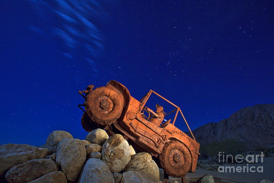Jeep Adventures under the Night Sky in Borrego Springs Photograph by Sam Antonio