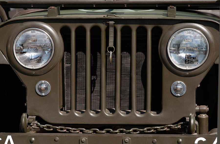 Jeep Grill Photograph by Dan Holm