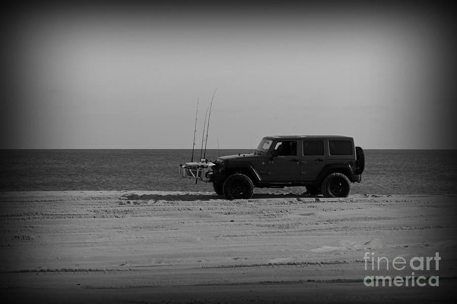 Jeep Life in black and white Photograph by Paul Ward