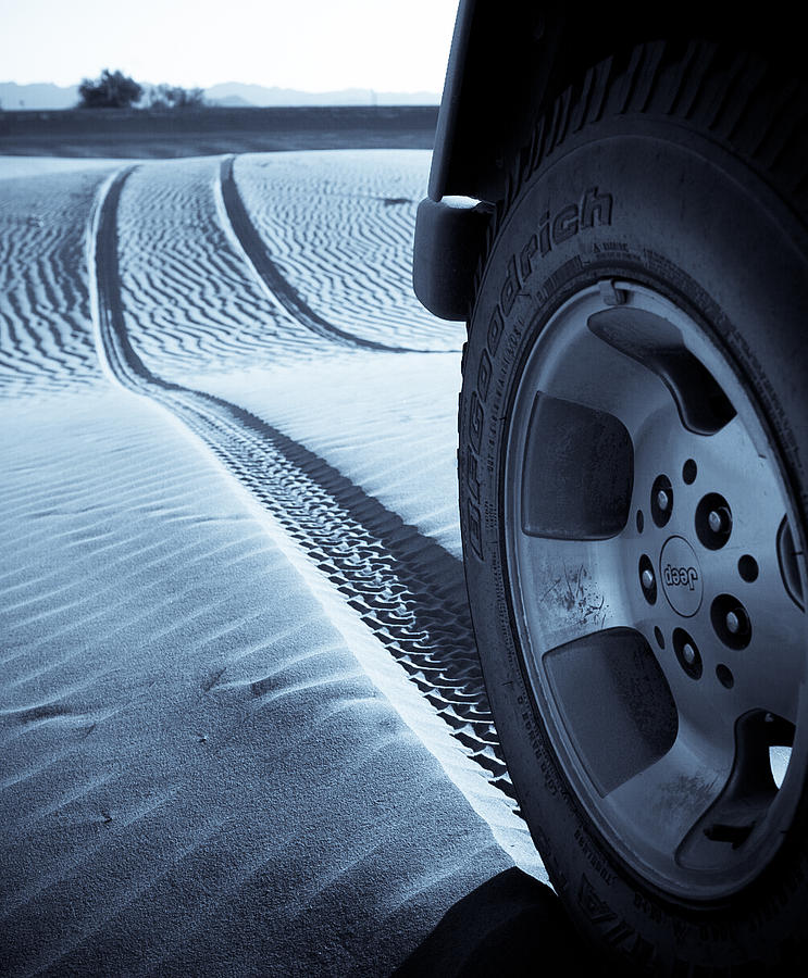 Jeep Tire Track Photograph by Scott Sawyer