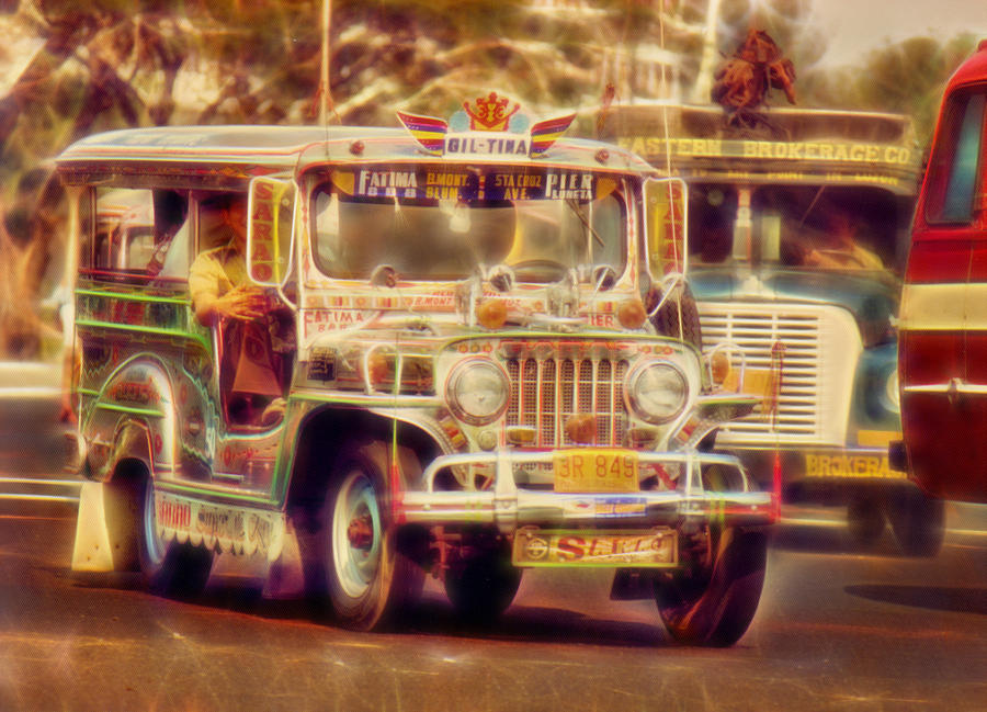 Car Photograph - Jeepney Manila by David French