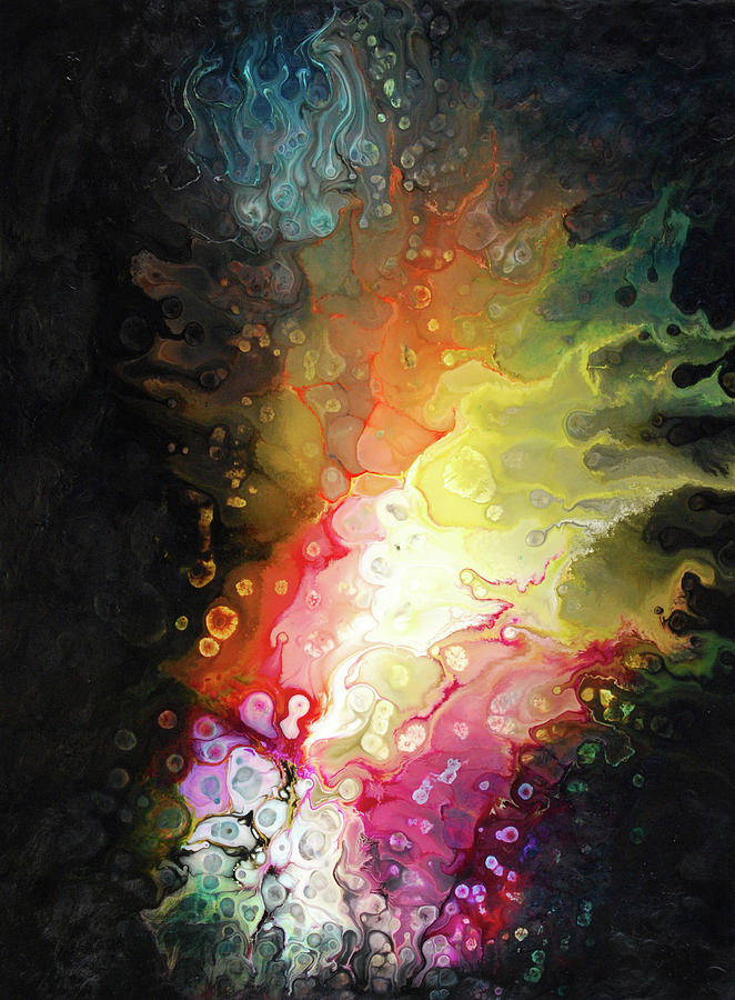 Abstract Painting - Jeewanu by Dion Kurczek Abstract Painting - Jeewanu by Dion Kurczek