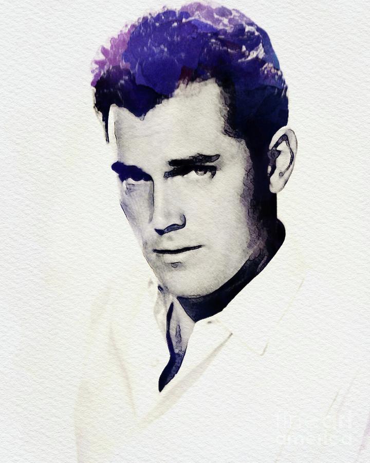 Hollywood Digital Art - Jeff Hunter, Vintage Actor by Esoterica Art Agency