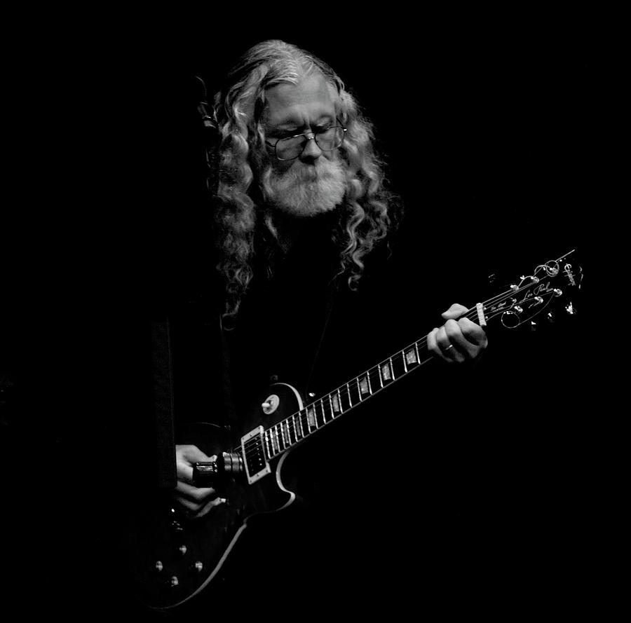 Black And White Photograph - Jeff on Guitar by Bob Snell