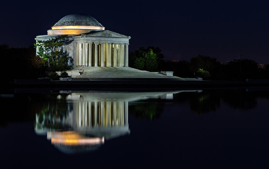 The Jefferson at Night Photograph by Ed Clark
