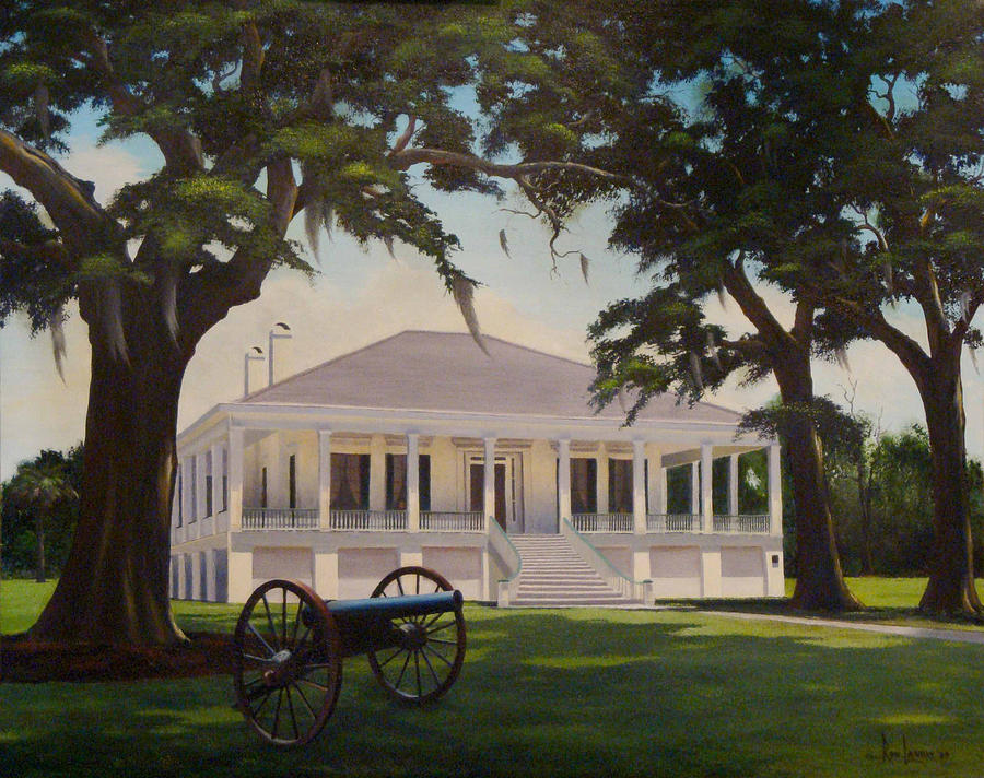 Jefferson Davis Painting - Jefferson Davis Home by Ron Landry
