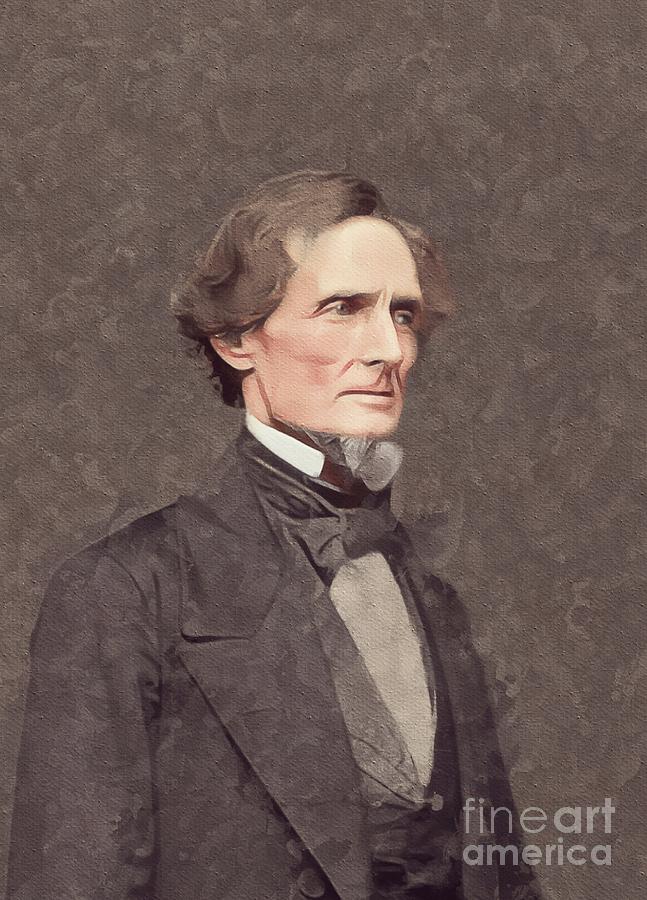 Portrait Painting - Jefferson Davis, President by Esoterica Art Agency