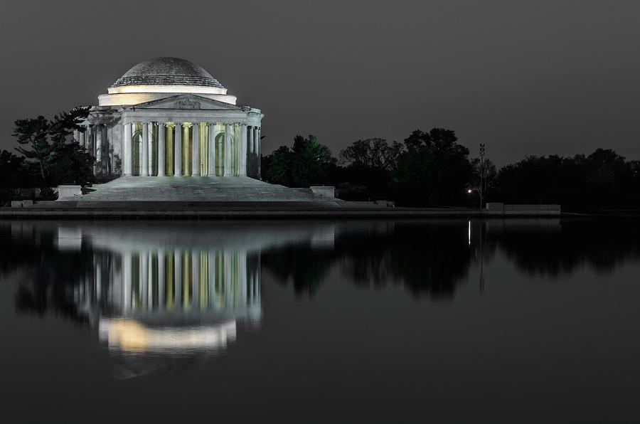 Jefferson Memorial Black and White Photograph by Stewart Helberg