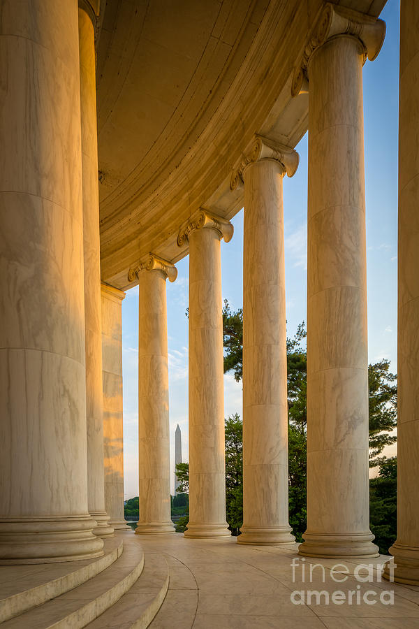 Jefferson Memorial Columns Photograph by Inge Johnsson