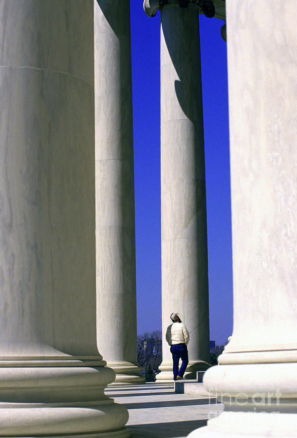 Jefferson Memorial Columns Photograph by Thomas R Fletcher