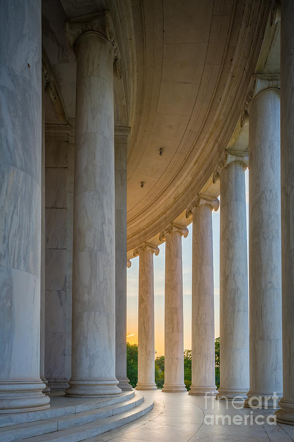 Jefferson Memorial Dawn Photograph by Inge Johnsson